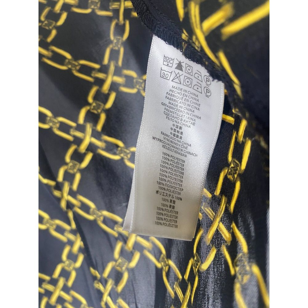 Michael by Michael Kors Women's Black and Gold Chain print Blouse Shirt Sz 6 - Picture 8 of 11